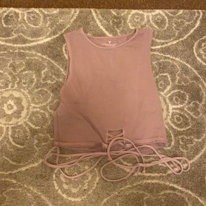 Purple tank crop top